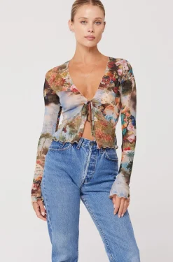 Outlet Aliyah Mesh Top In Shakespeare Women Tops