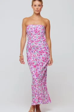 Hot Anna Slip In Hibiscus Women Dresses