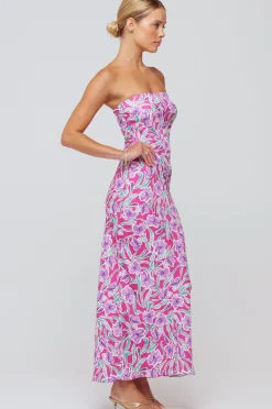 Hot Anna Slip In Hibiscus Women Dresses