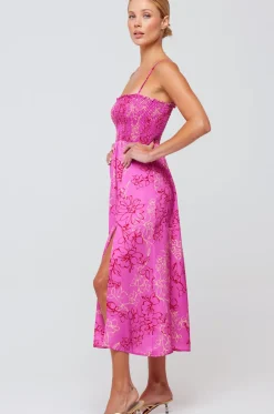 Discount Ashley Midi In Azalea Women Dresses