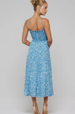 Shop Ashley Midi In Iris Women Dresses