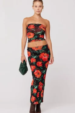 Clearance Bonnie Mesh Top In Poppy Women Tops