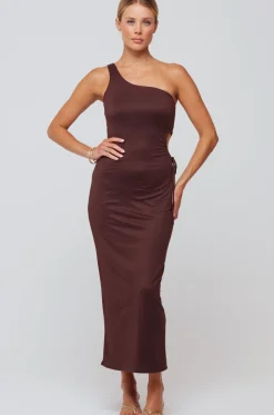Hot Caley Dress In Chocolate Women Dresses