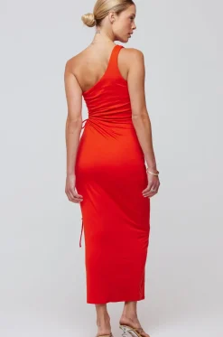 Outlet Caley Dress In Red Women Dresses