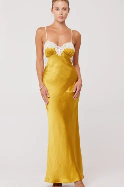 Online Celine Dress In Gold Women Dresses
