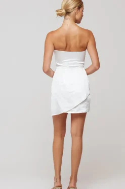 Shop Cindy Mini In Pearl Women Dresses