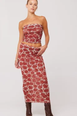 Cheap Clyde Mesh Skirt In Dolce Women Bottoms