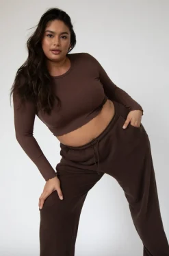 Fashion Eddy Top In Brown Women Tops