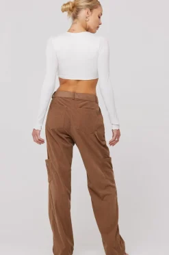 Fashion Elsa Cargo Pant In Espresso Women Bottoms