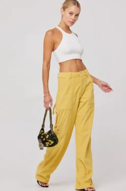 Store Elsa Cargo Pant In Mustard Women Bottoms