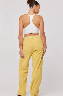 Store Elsa Cargo Pant In Mustard Women Bottoms
