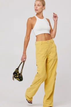 Store Elsa Cargo Pant In Mustard Women Bottoms