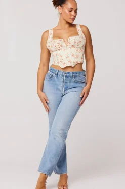 Cheap Gigi Corset In Wildflower Women Tops