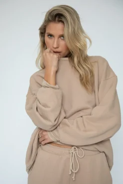 New Gunner Sweatshirt In Sand Women Tops