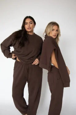 Cheap Gunner Sweatshirt In Tobacco Women Tops