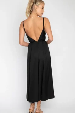 Fashion Hannah Midi In Black Women Dresses