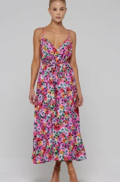 Discount Hannah Midi In Dahlia Women Dresses