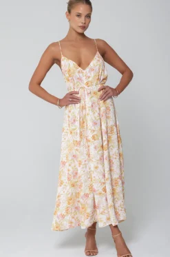Cheap Hannah Midi In Gardenia Women Dresses