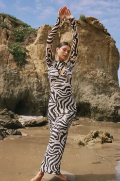 Shop Holly Maxi In Tigris Women Dresses