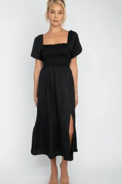 Cheap Kaia Midi In Black Women Dresses