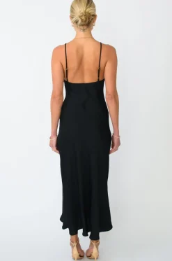 Shop Lily Slip In Black Women Dresses