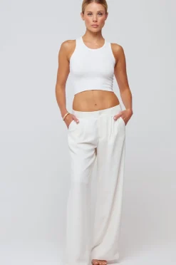 Online Malcolm Trousers In Cream Women Bottoms