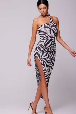 Online Nicole Mesh Midi In Tigris Women Dresses