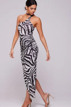 Online Nicole Mesh Midi In Tigris Women Dresses