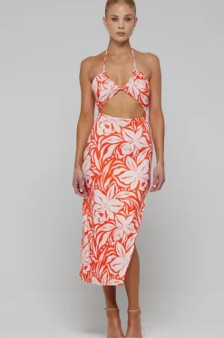Cheap Nikki Dress In Clementine Women Dresses