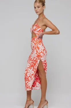 Cheap Nikki Dress In Clementine Women Dresses