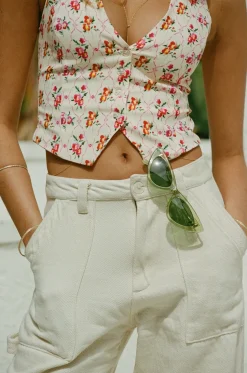 Fashion Noah Vest In Fawn Women Tops