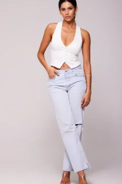 Cheap Noah Vest In White Women Tops