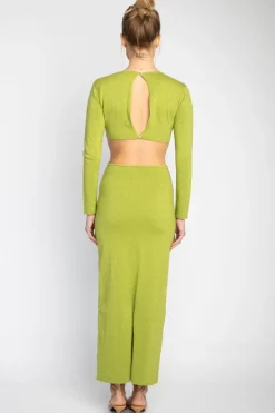 Online Noelle Maxi In Lime Women Dresses