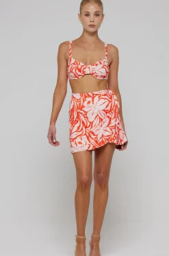 Outlet Pepper Bra Top In Clementine Women Tops