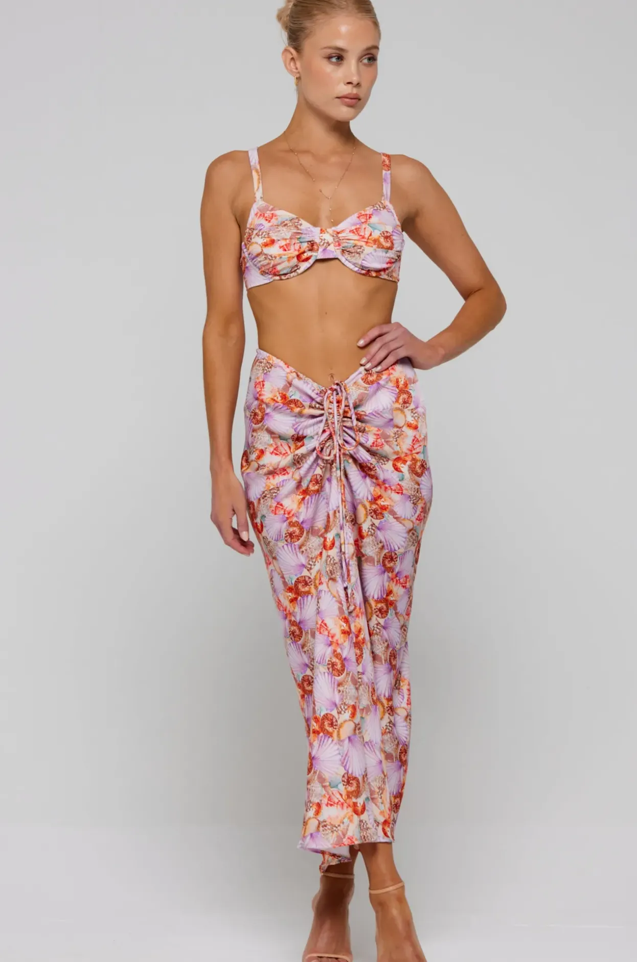 Hot Pepper Bra Top In Coral Women Tops