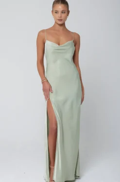 Flash Sale River Slip In Sage Women Dresses