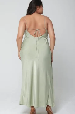 Flash Sale River Slip In Sage Women Dresses