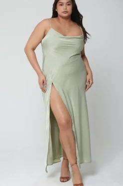 Flash Sale River Slip In Sage Women Dresses