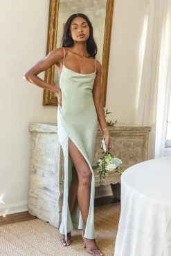 Flash Sale River Slip In Sage Women Dresses