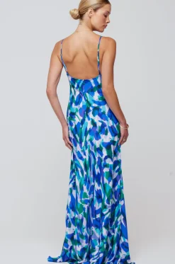 Store Rose Maxi In Aqua Women Dresses