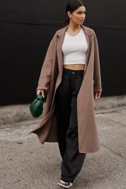 Sale Ryder Coat In Taupe Women Tops