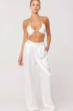 Cheap Sasha Trouser In Pearl Women Bottoms