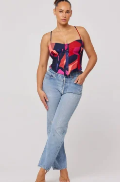 New Sienna Corset In Picasso Women Tops