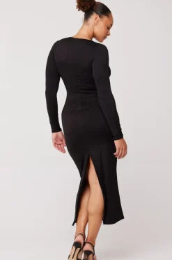 Hot Simone Dress In Black Women Dresses