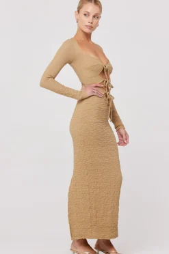 Store Simone Dress In Moss Women Dresses