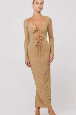Store Simone Dress In Moss Women Dresses