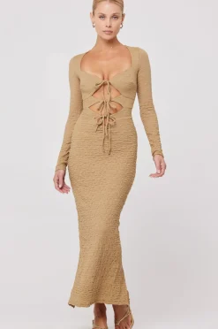 Store Simone Dress In Moss Women Dresses