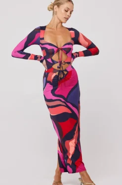 Best Sale Simone Dress In Picasso Women Dresses