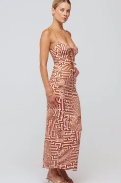 Shop Summer Midi In Coconut Women Dresses
