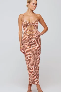 Shop Summer Midi In Coconut Women Dresses